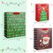 12 Pack Christmas Paper Gift Bags Assorted Sizes with Tissue Paper, Christmas Treat Gift Bags Bulk with Handles, Christmas Goodie Bags for Kids Gifts, Xmas Gift Bags Party Favors
